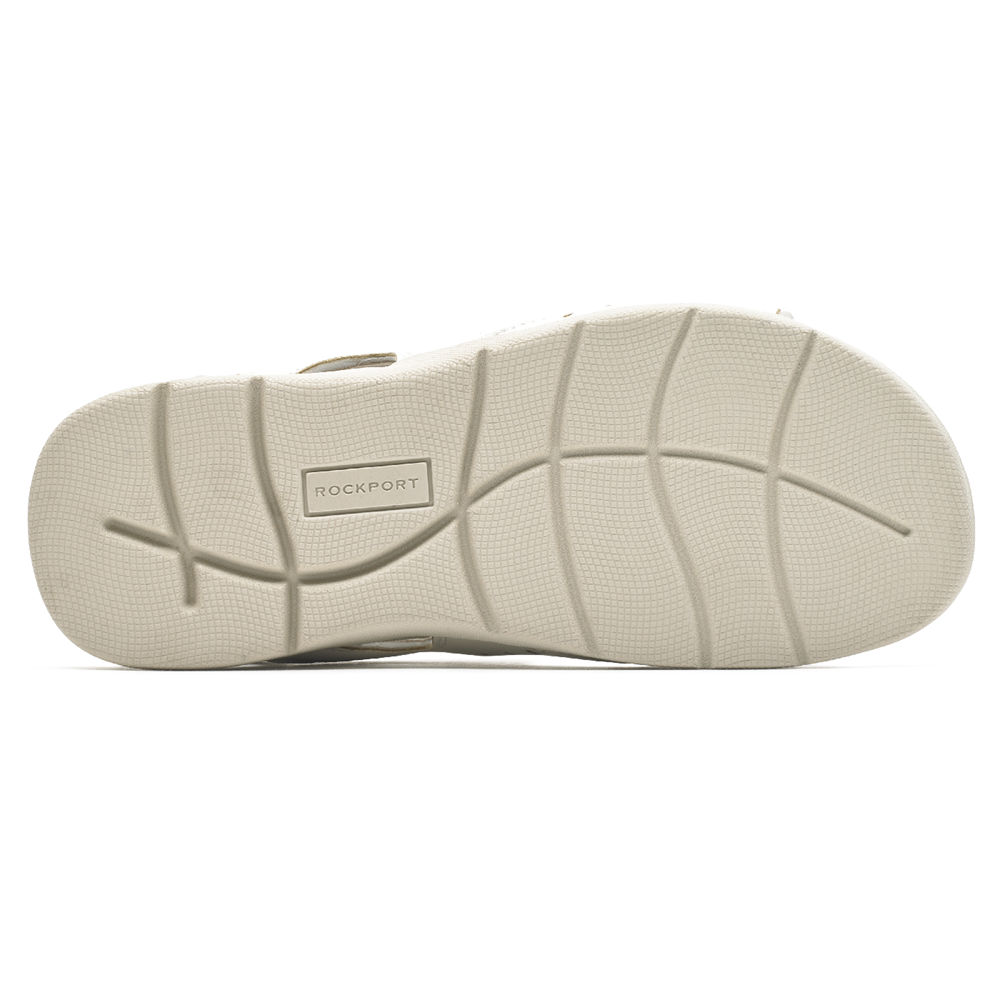 Sandalias Rockport Mujer Mexico - Eileen Comfort Blancos - CUWDO9548